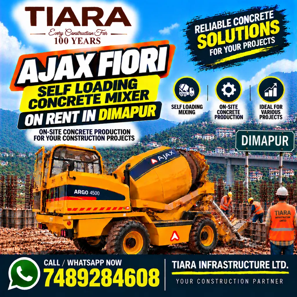 Self Loading Concrete Mixer for rental enquiries in Dimapur