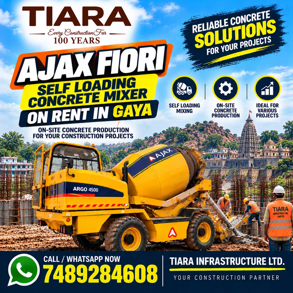 Self Loading Concrete Mixer for rental enquiries in Gaya