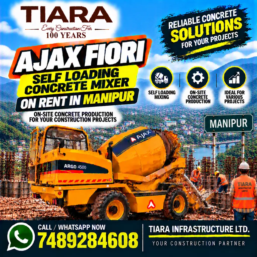 Self Loading Concrete Mixer for rental enquiries in Manipur