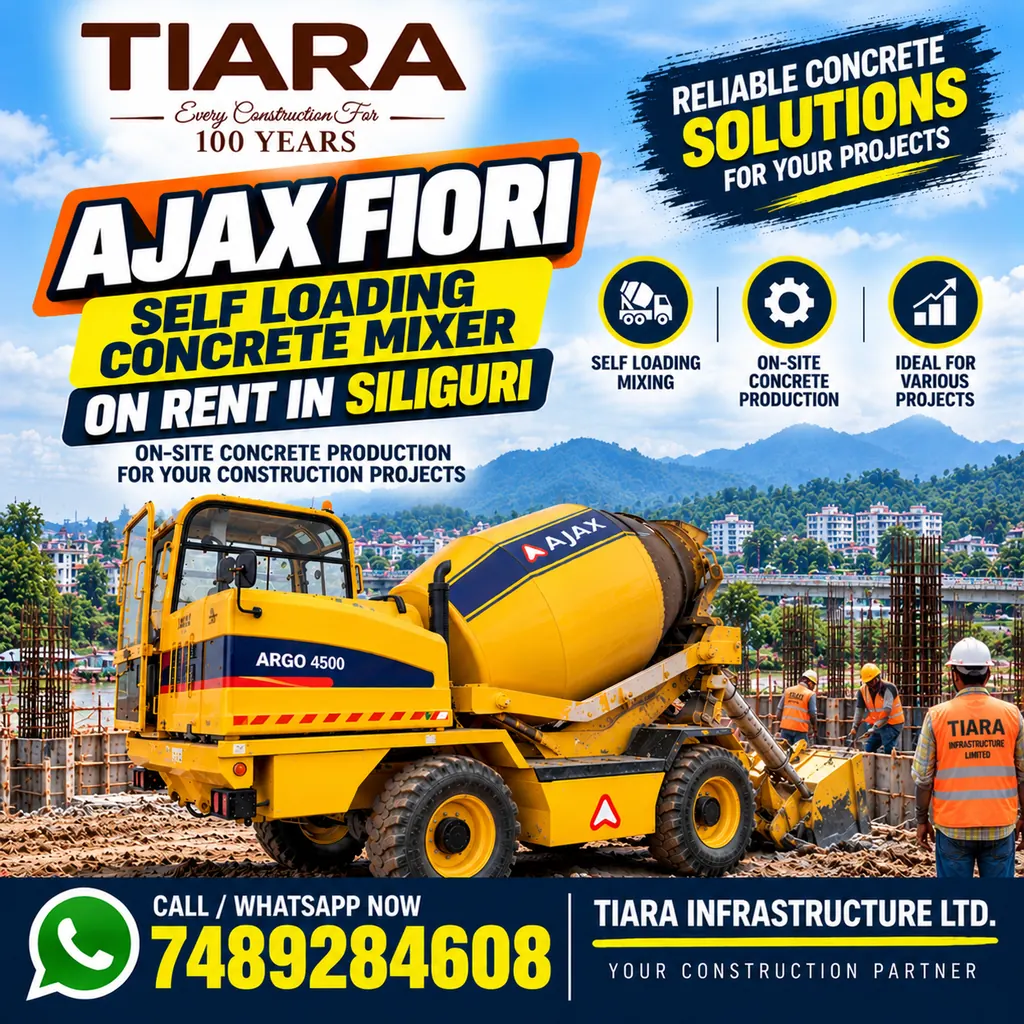Self Loading Concrete Mixer for rental enquiries in Siliguri