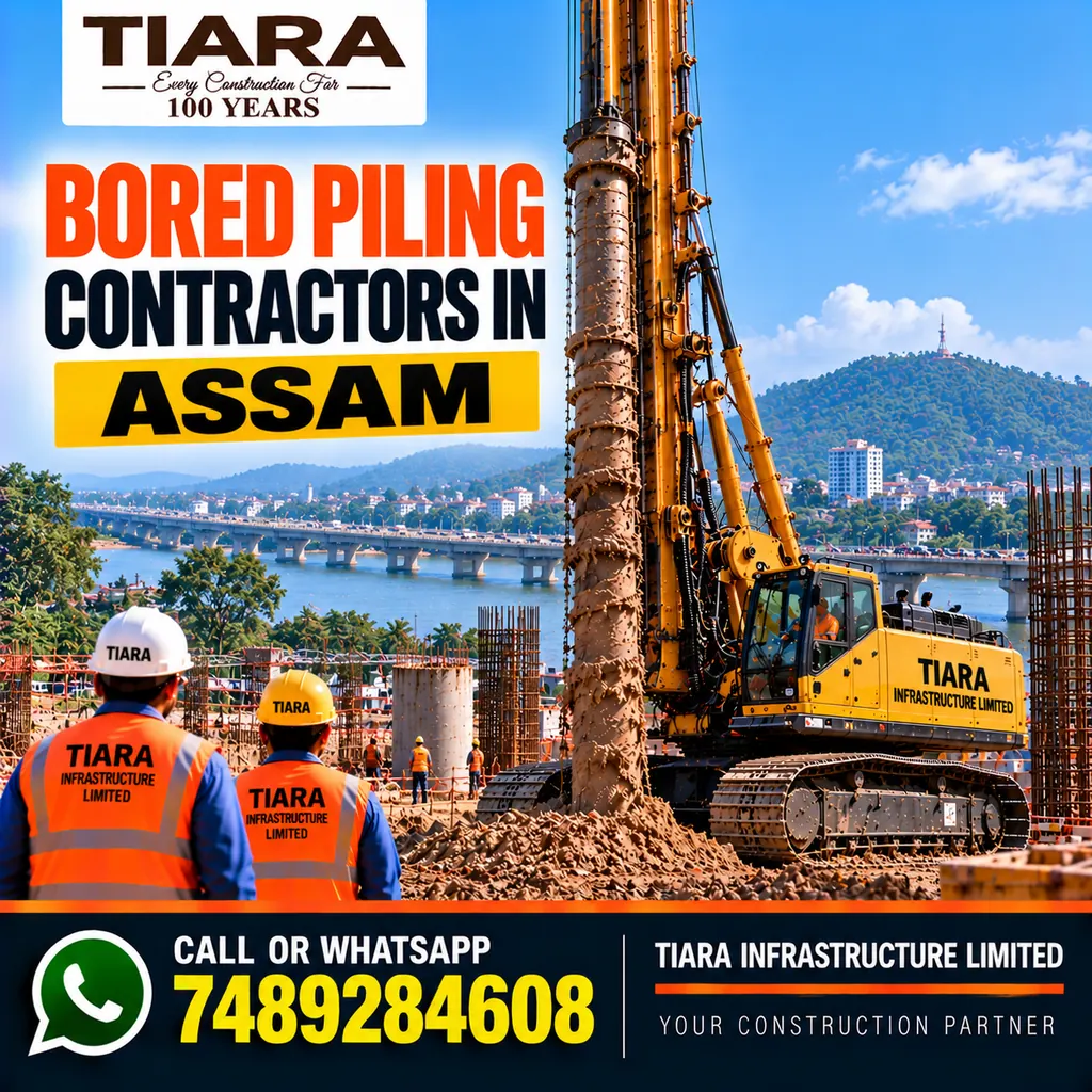 Bored Piling Contractors in Assam — hydraulic rig and pile foundation works