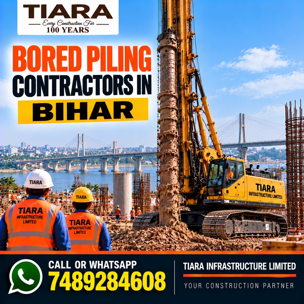 Bored Piling Contractors in Bihar — hydraulic rig and pile foundation works