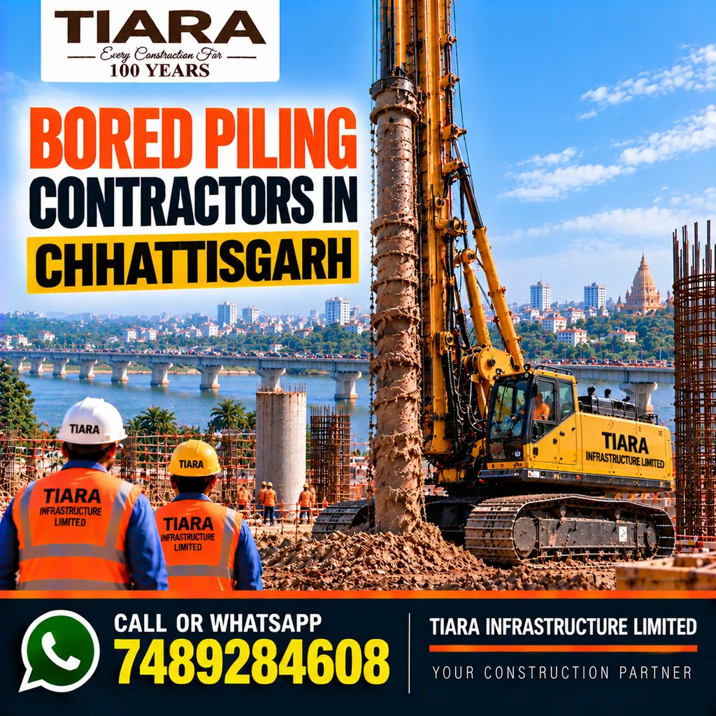 Bored Piling Contractors in Chhattisgarh — hydraulic rig and pile foundation works