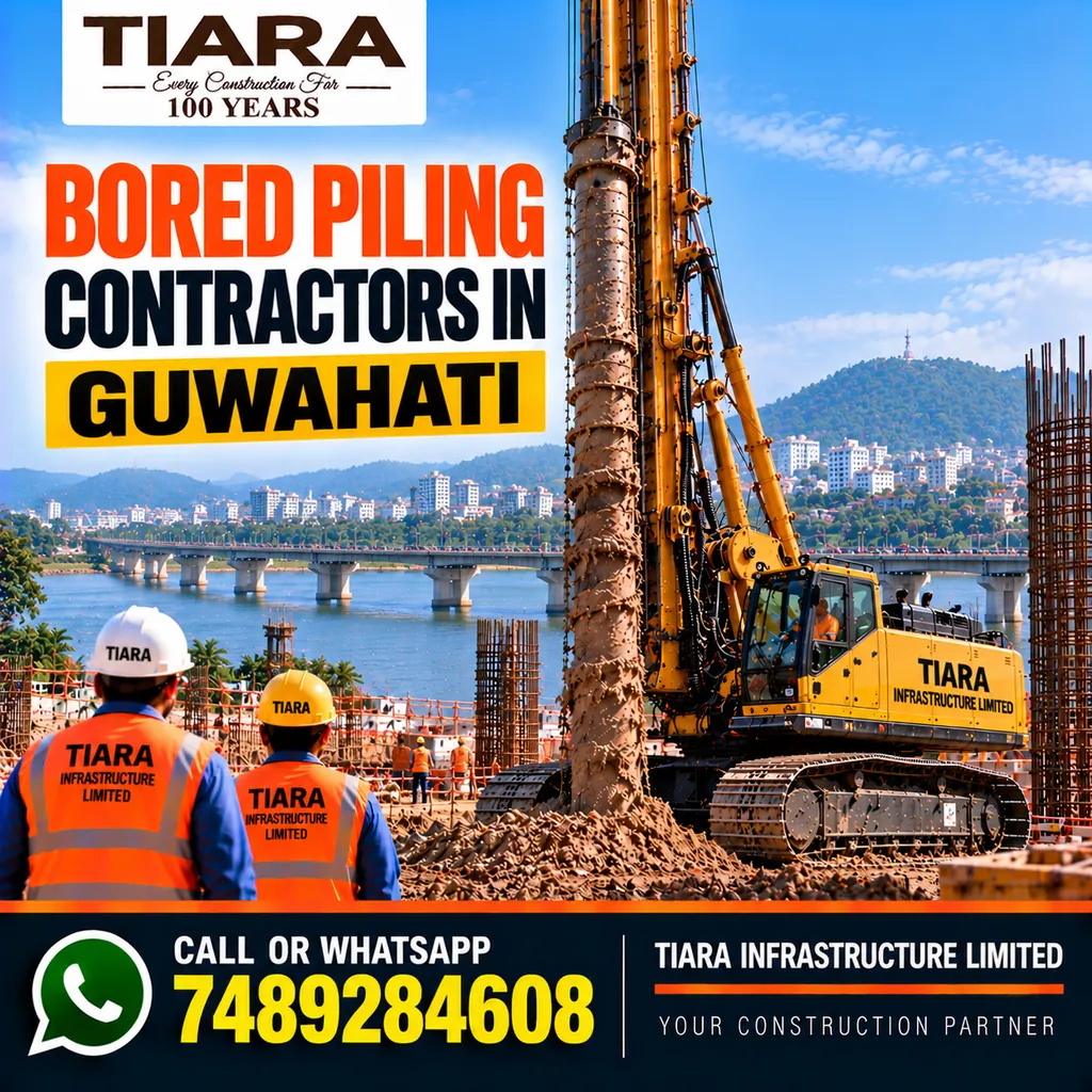 Bored Piling Contractors in Guwahati — hydraulic rig and pile foundation works