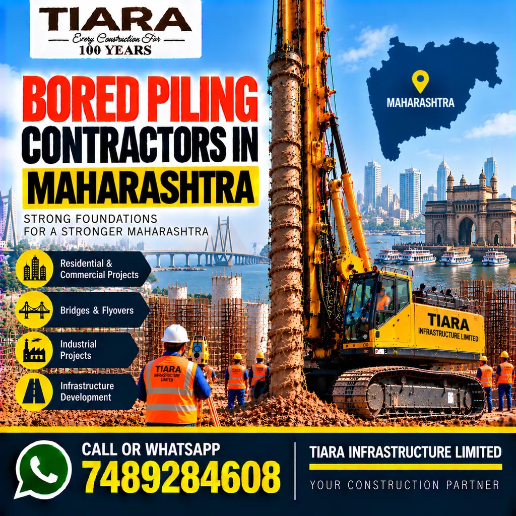 Bored Piling Contractors in Maharashtra — hydraulic bored piling and RCC pile foundations