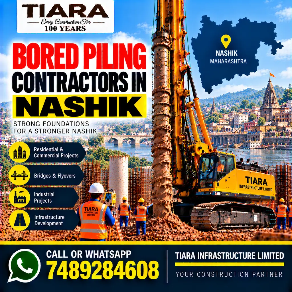 Bored Piling Contractors in Nashik — hydraulic bored piling and RCC pile foundations