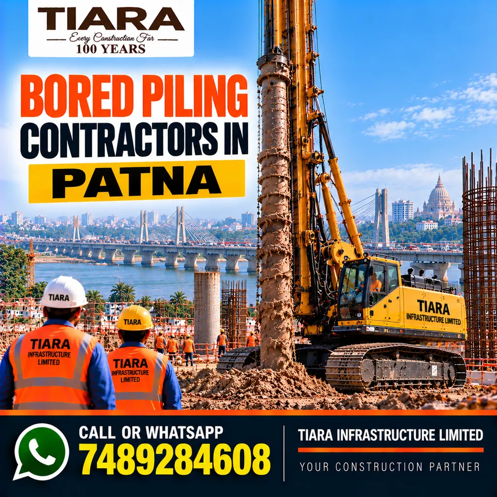 Bored Piling Contractors in Patna — hydraulic rig and pile foundation works