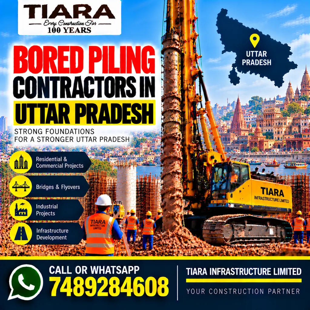 Bored Piling Contractors in Uttar Pradesh — hydraulic bored piling and RCC pile foundations