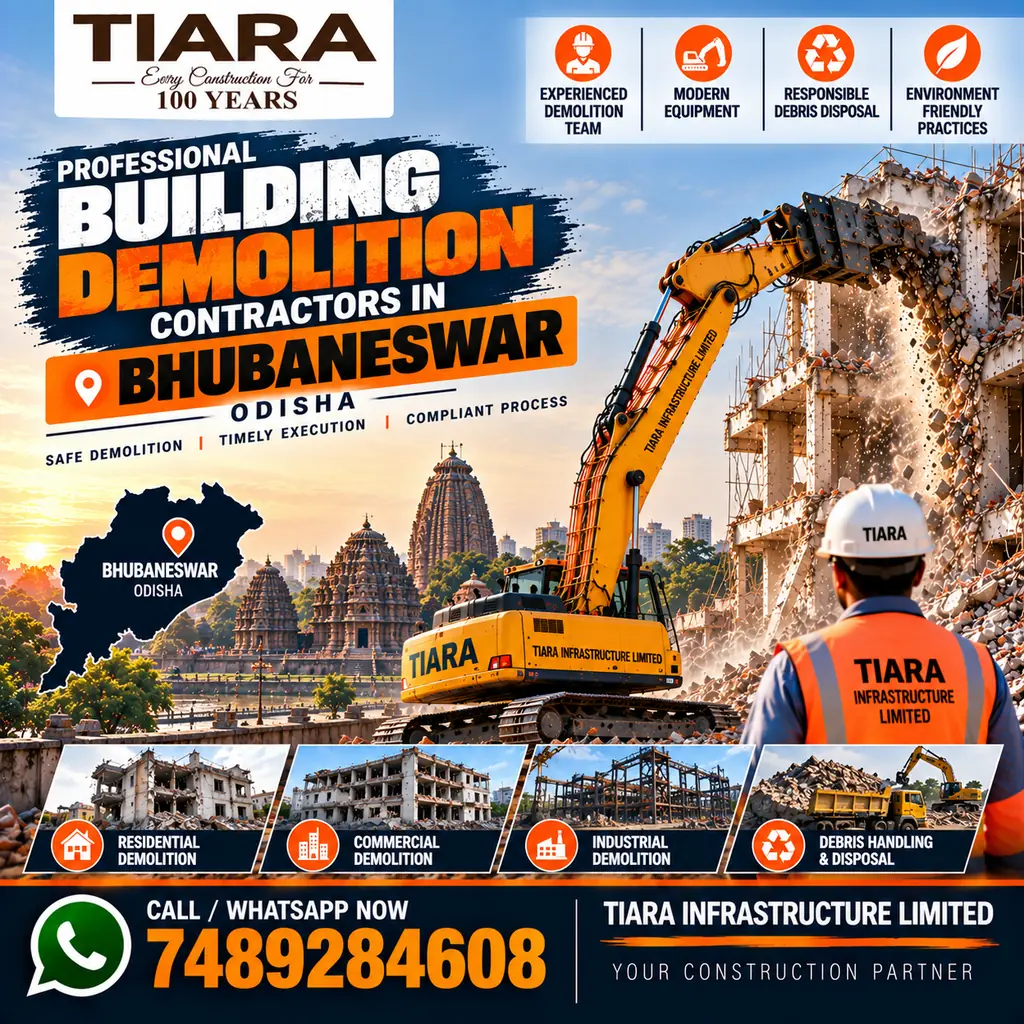 Building demolition and dismantling services in Bhubaneswar