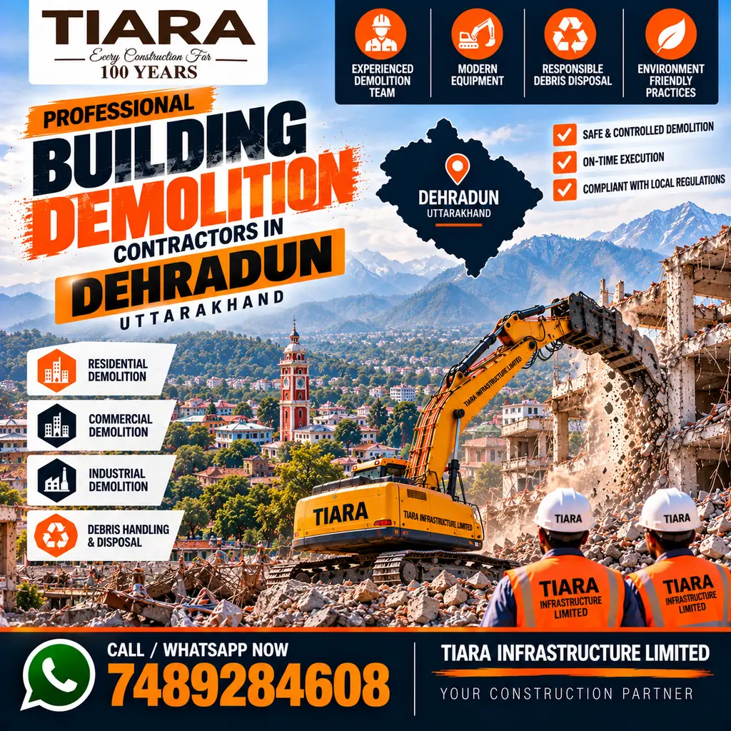 Building demolition and dismantling services in Dehradun