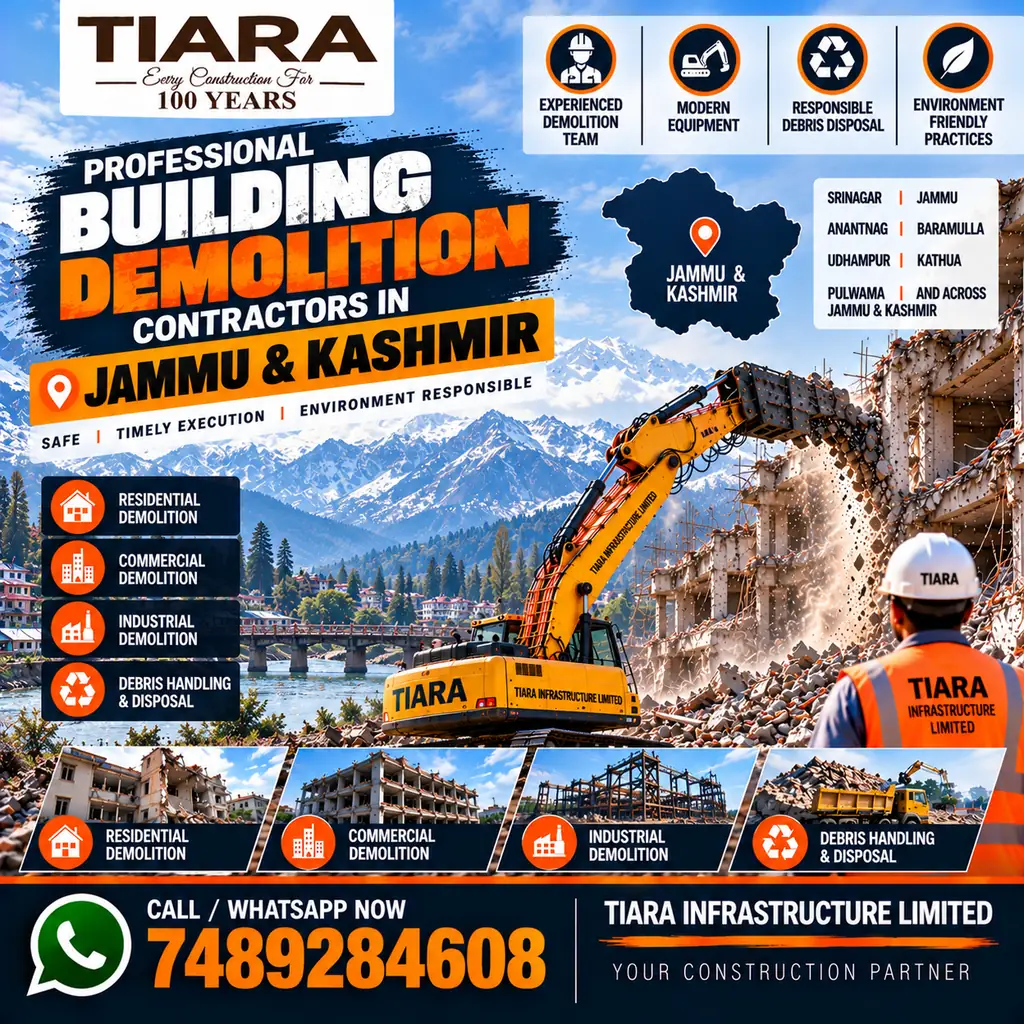 Building demolition and dismantling services in Jammu and Kashmir