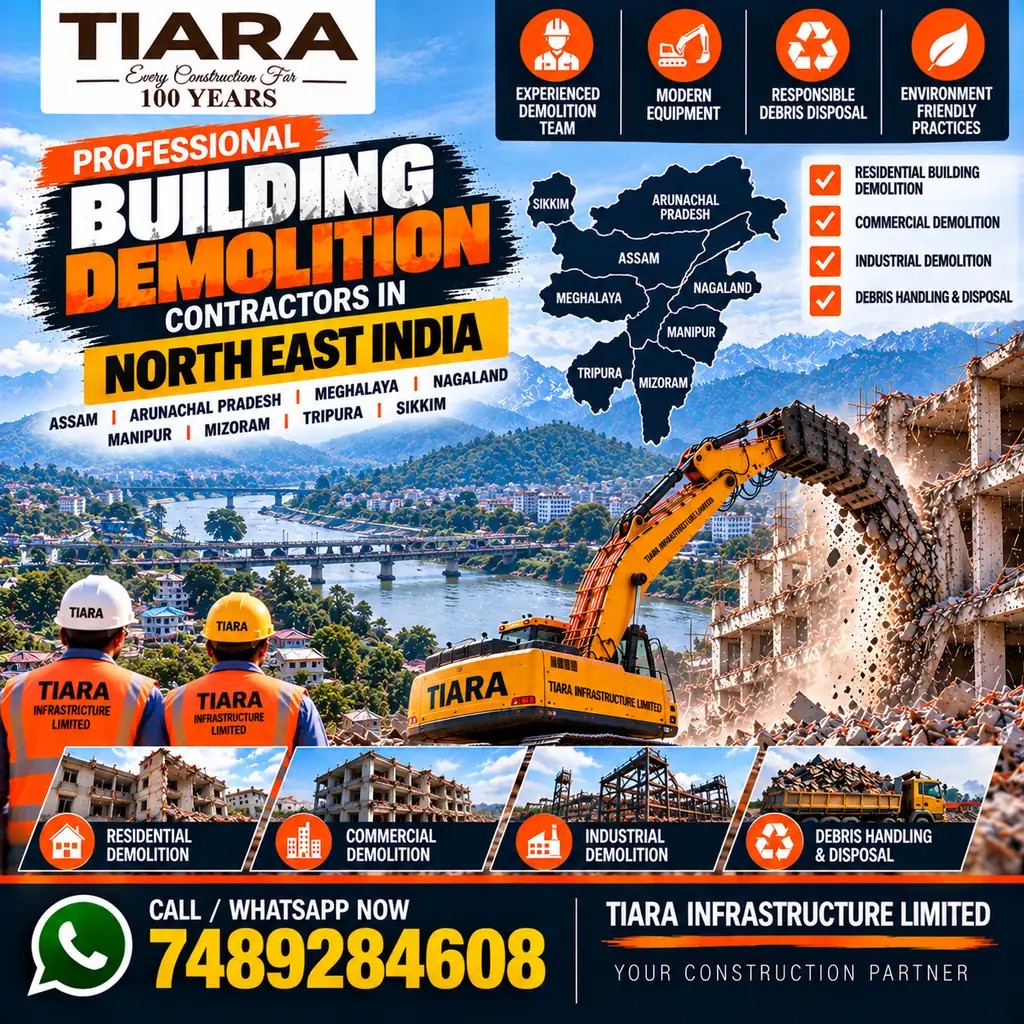 Building demolition and dismantling services in North East India