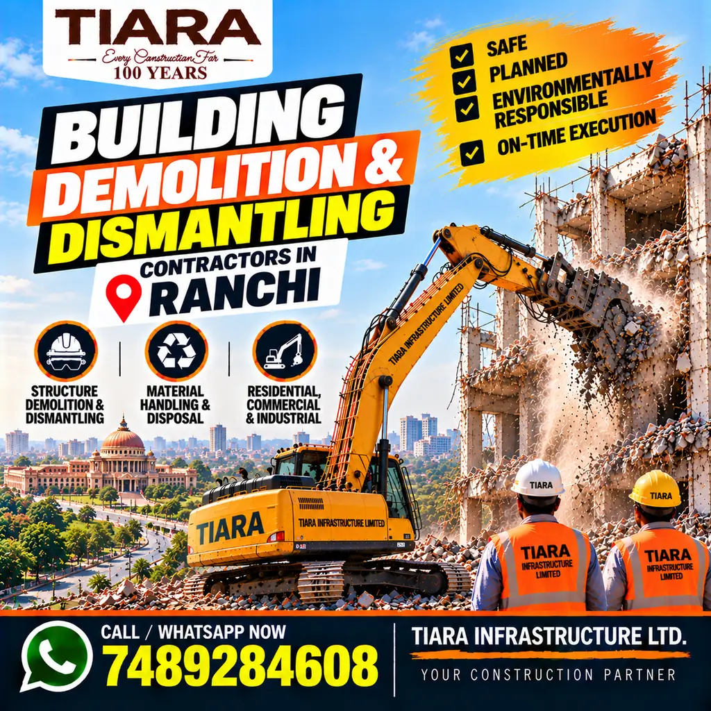 Building demolition and dismantling services in Ranchi