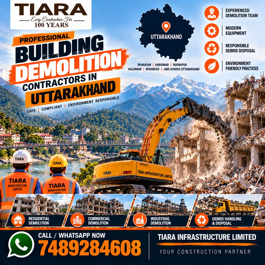 Building demolition and dismantling services in Uttarakhand
