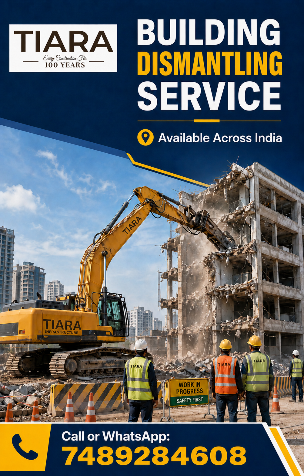 Building dismantling services across India by Tiara Infrastructure
