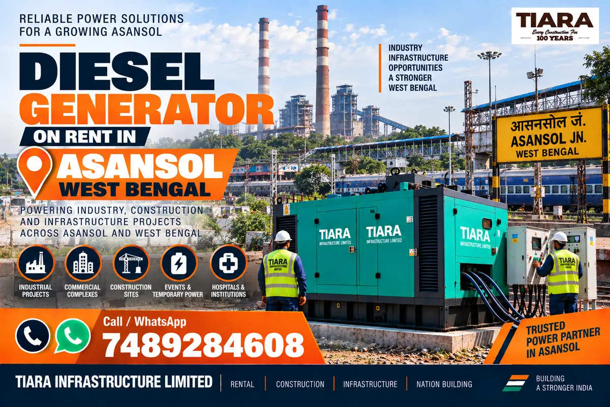 Diesel generator on rent in Asansol, West Bengal