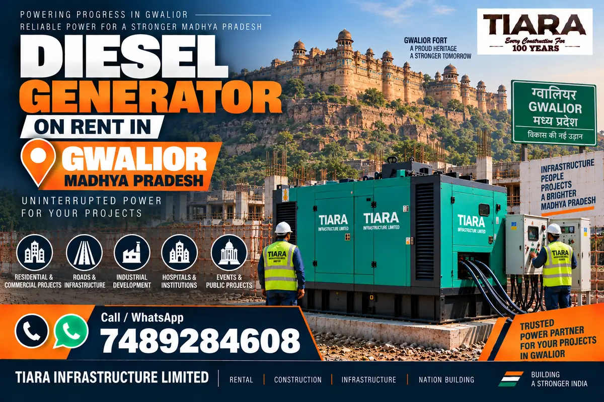 Diesel generator on rent in Gwalior, Madhya Pradesh