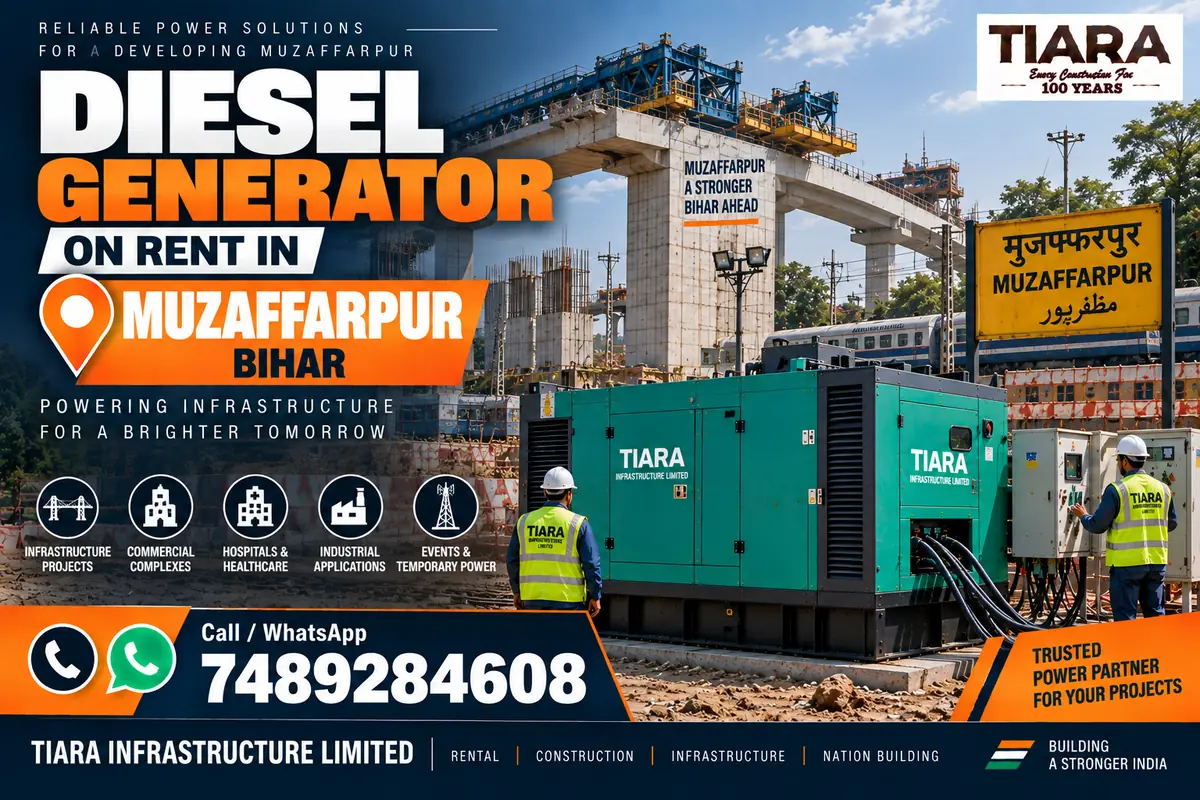 Diesel generator on rent in Muzaffarpur, Bihar