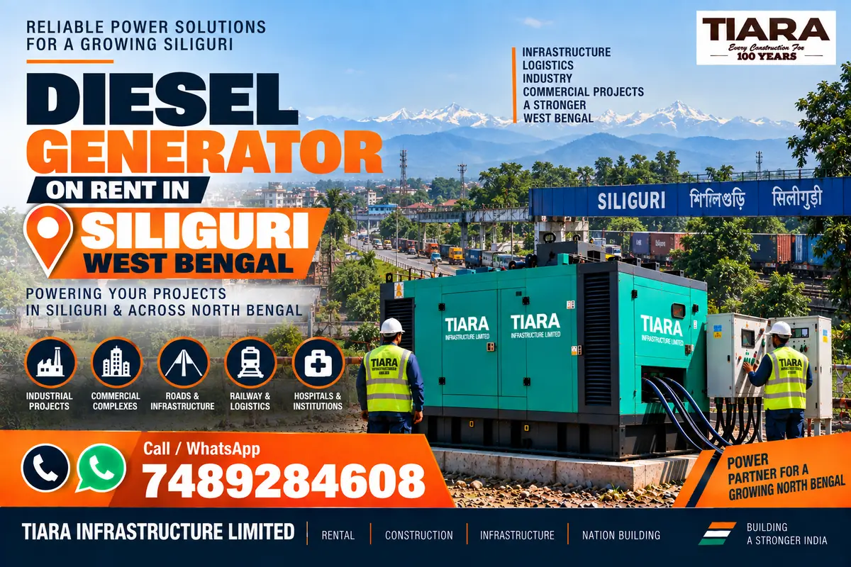 Diesel generator on rent in Siliguri, West Bengal