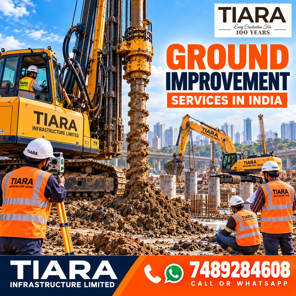 Ground improvement work for construction in India