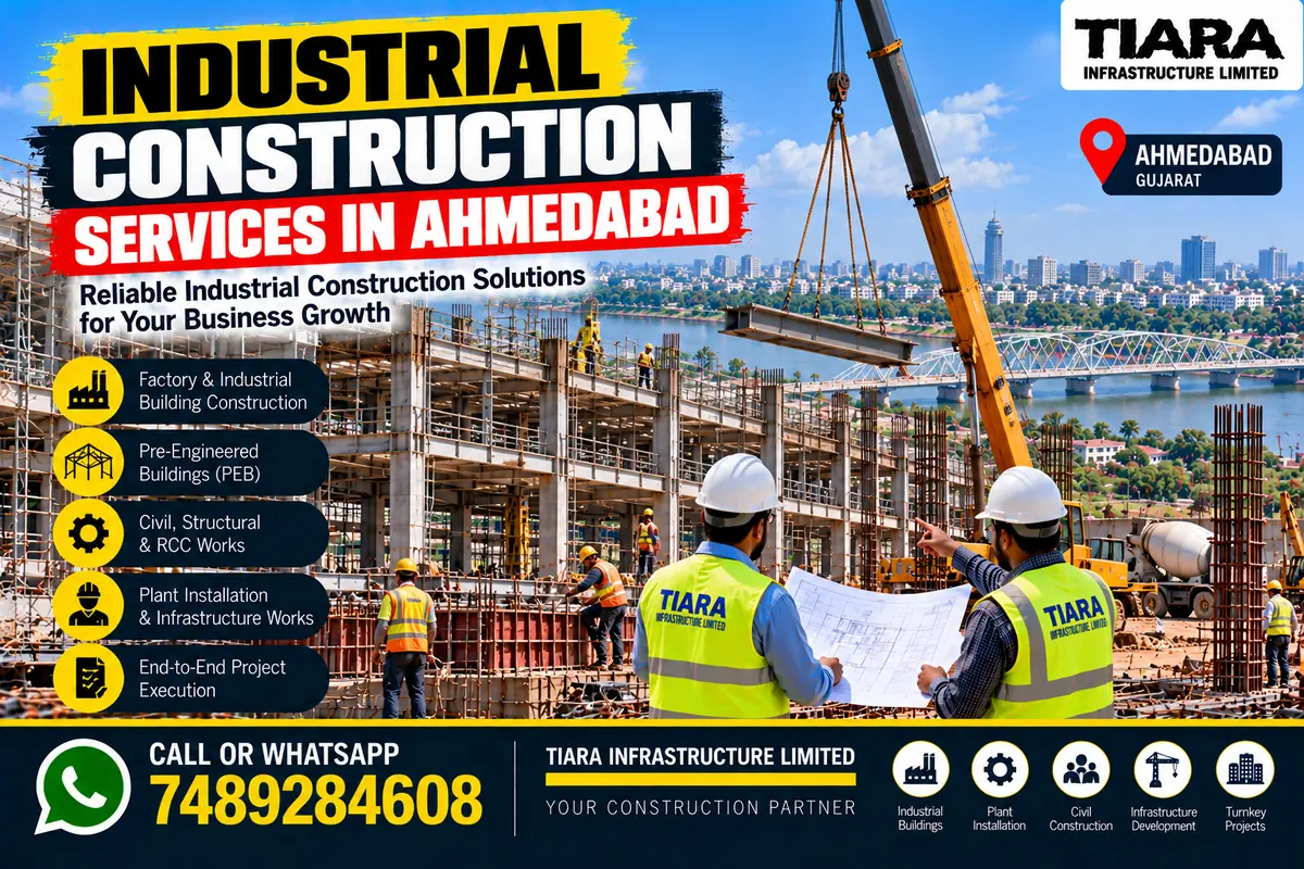 Industrial factory building and civil construction in Ahmedabad