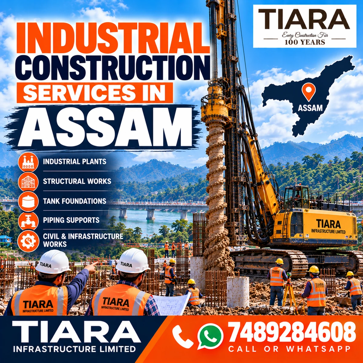 Industrial construction project execution in Assam