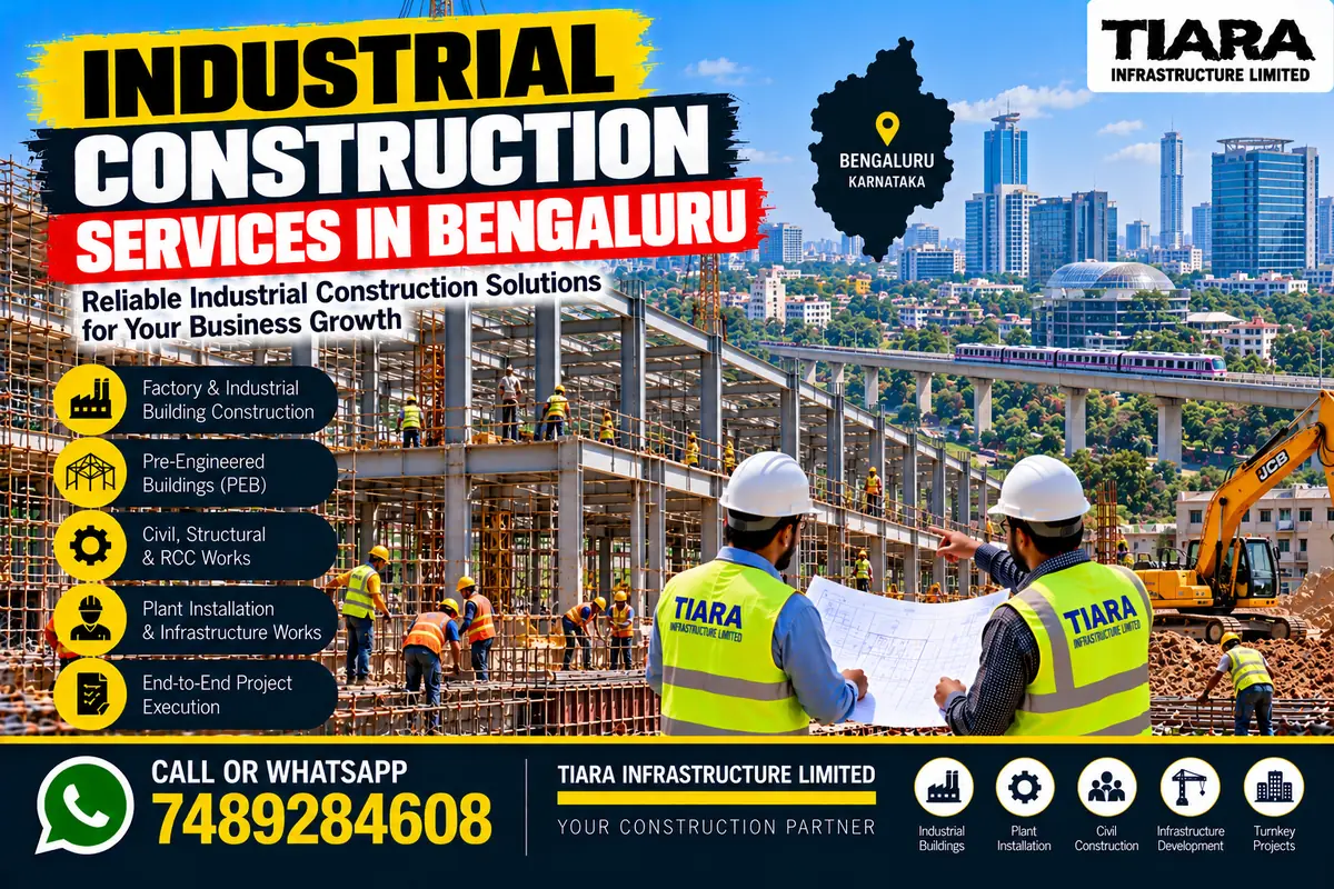 Industrial factory building and civil construction in Bengaluru