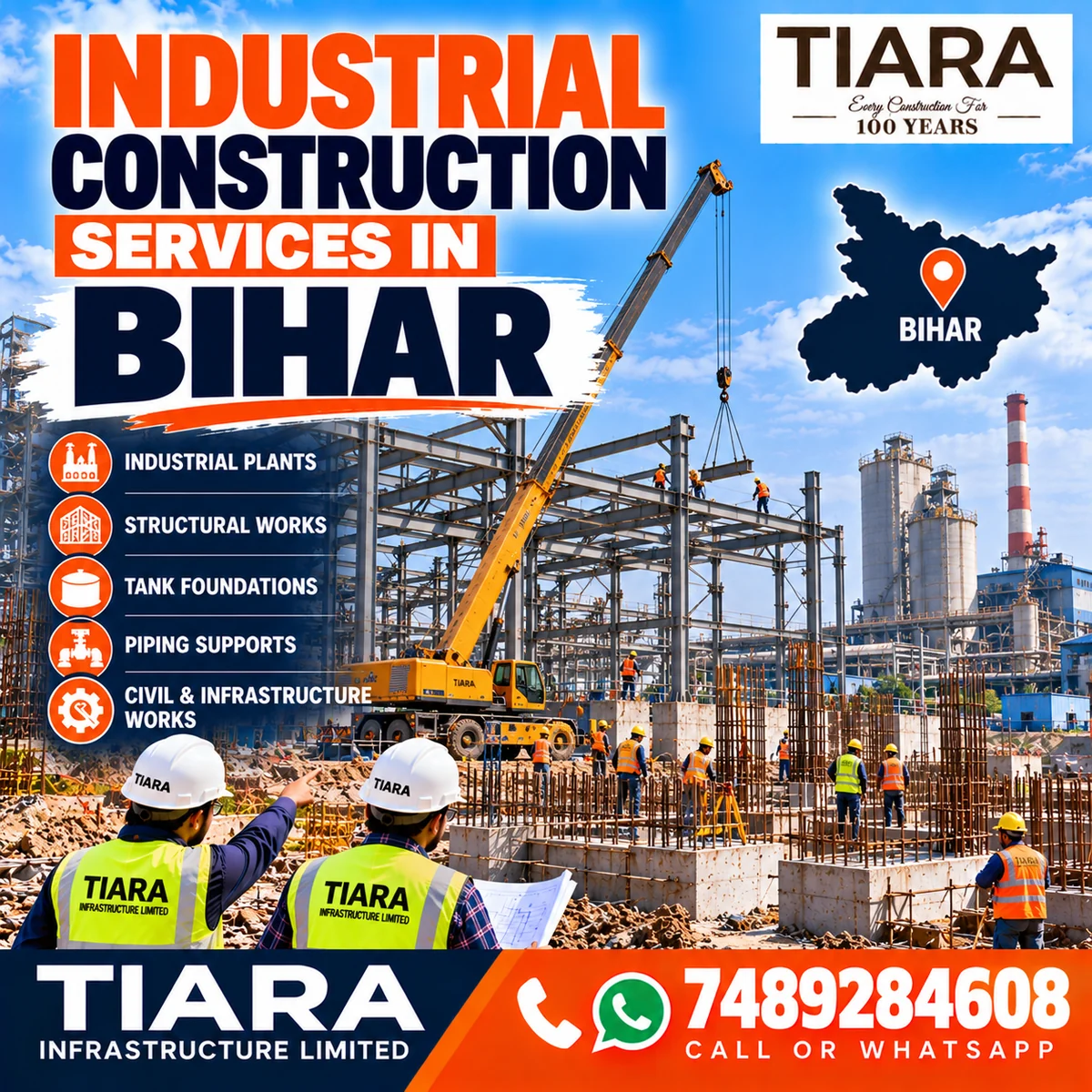 Industrial construction project execution in Bihar