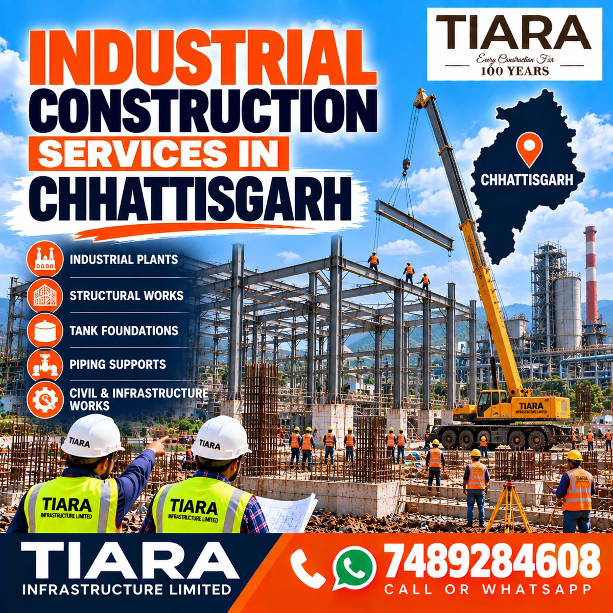 Industrial construction project execution in Chhattisgarh