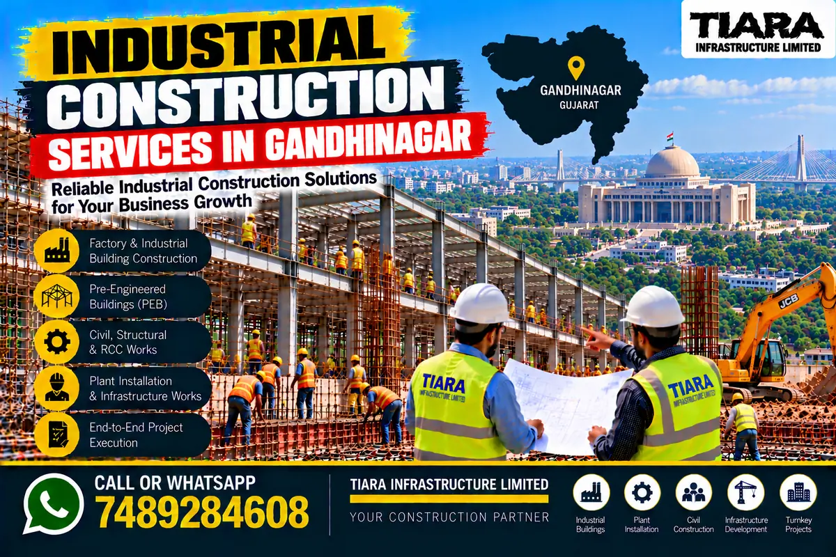 Industrial factory building and civil construction in Gandhinagar
