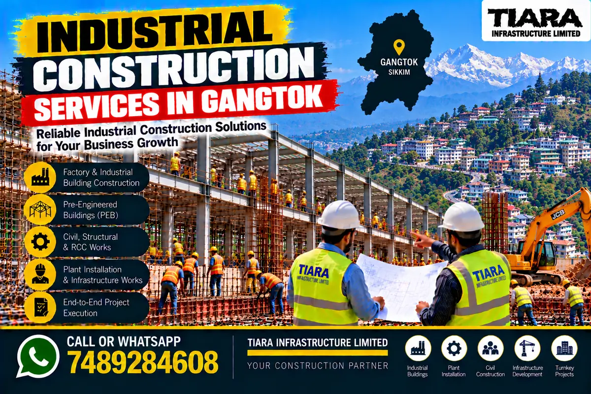 Industrial factory building and civil construction in Gangtok
