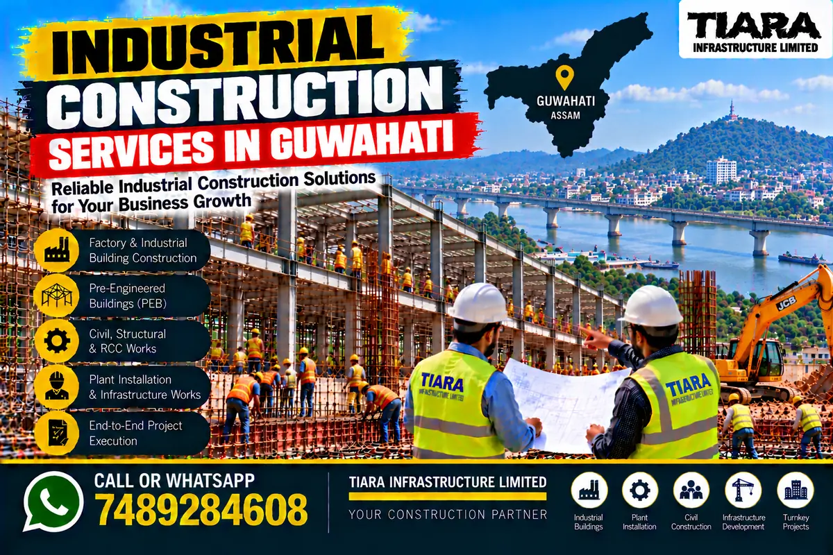 Industrial building construction and factory civil works in Guwahati