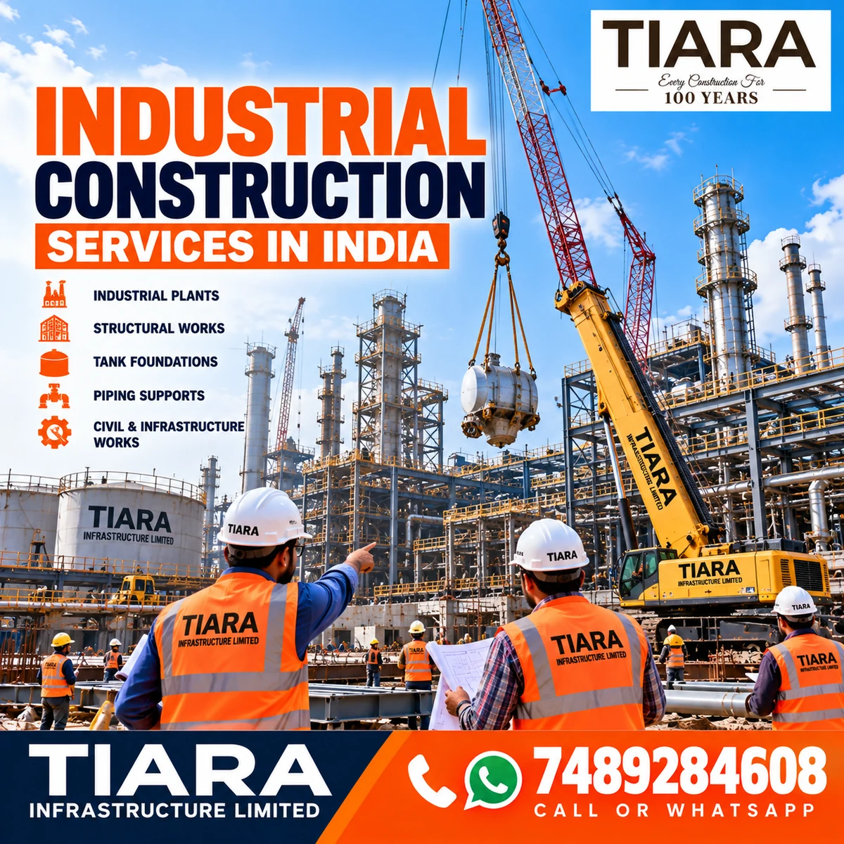 Industrial construction project execution in India