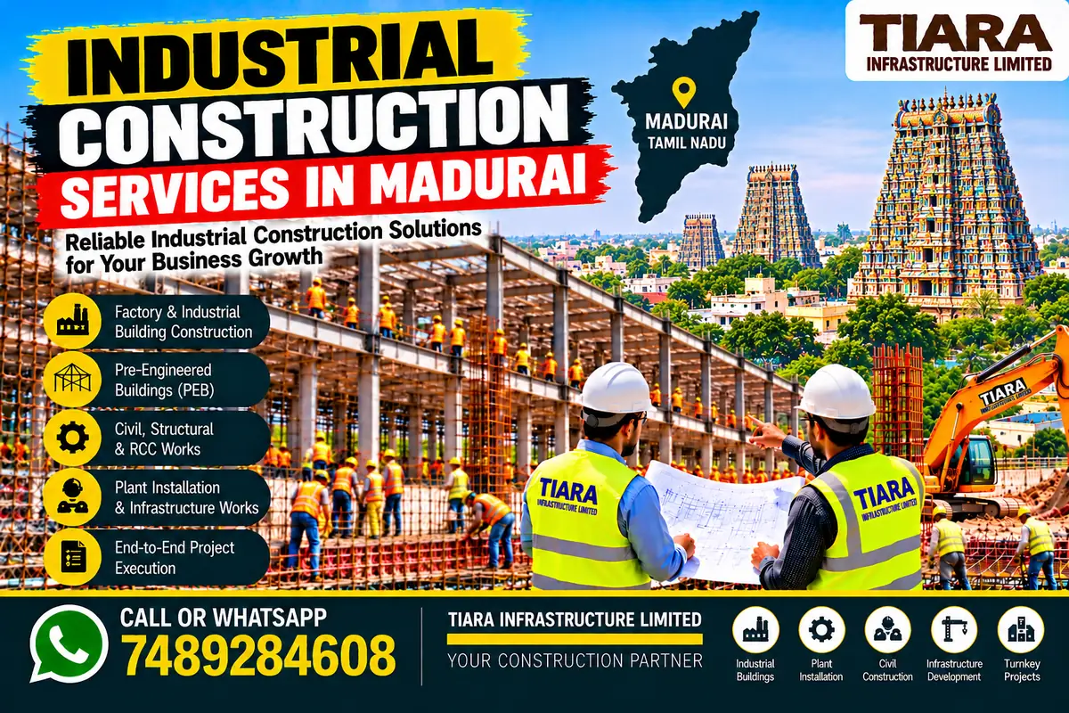 Industrial factory building and civil construction in Madurai