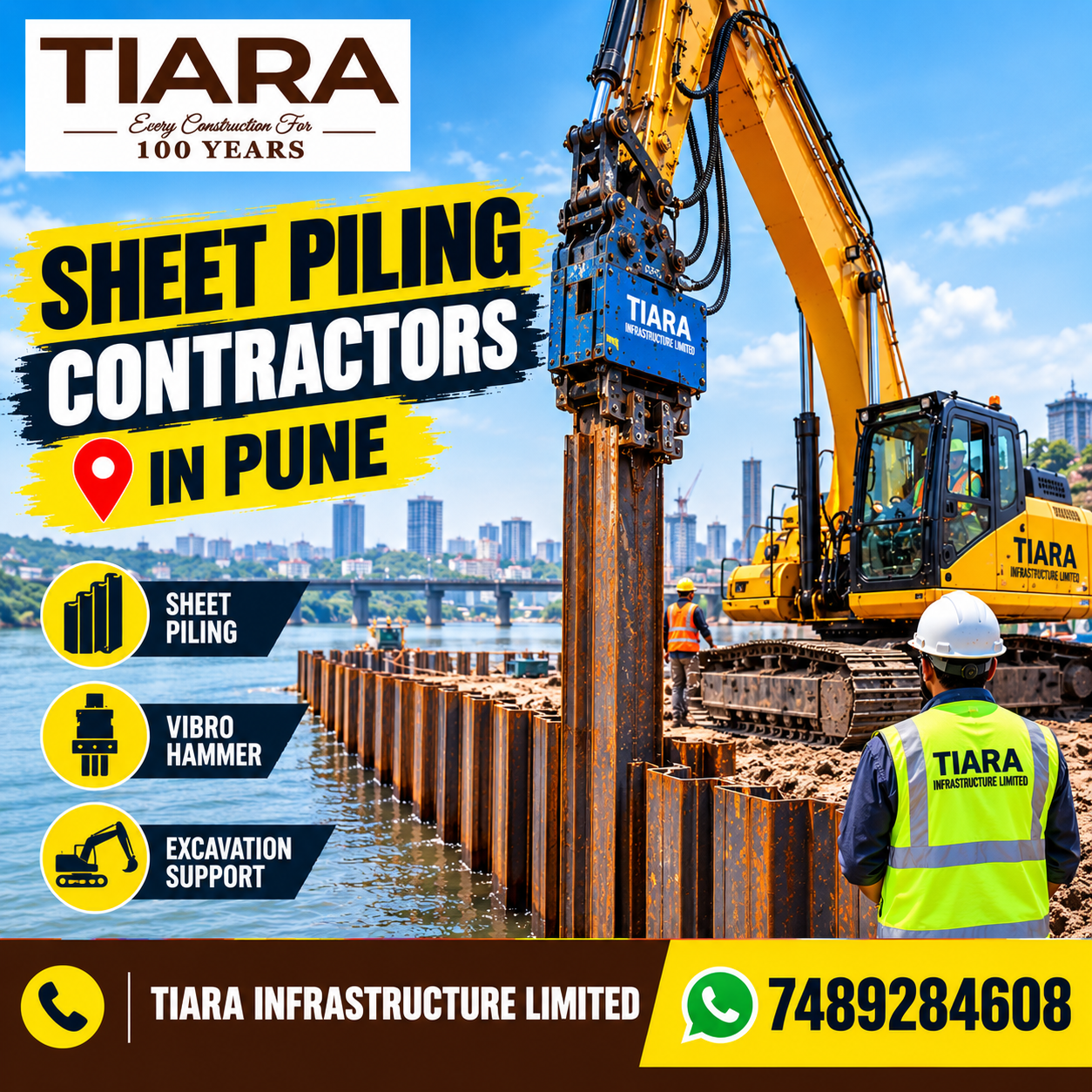 Sheet piling contractors and steel sheet piling services in Maharashtra