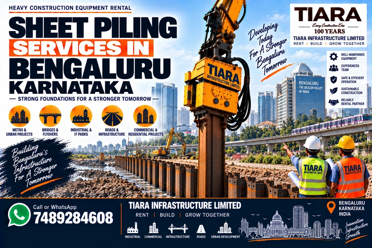 Sheet piling service for construction projects in Bengaluru, Karnataka