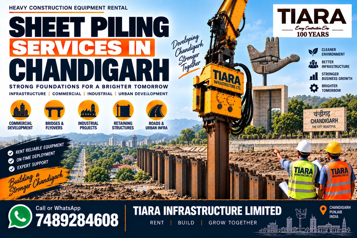Sheet piling installation and extraction support in Chandigarh