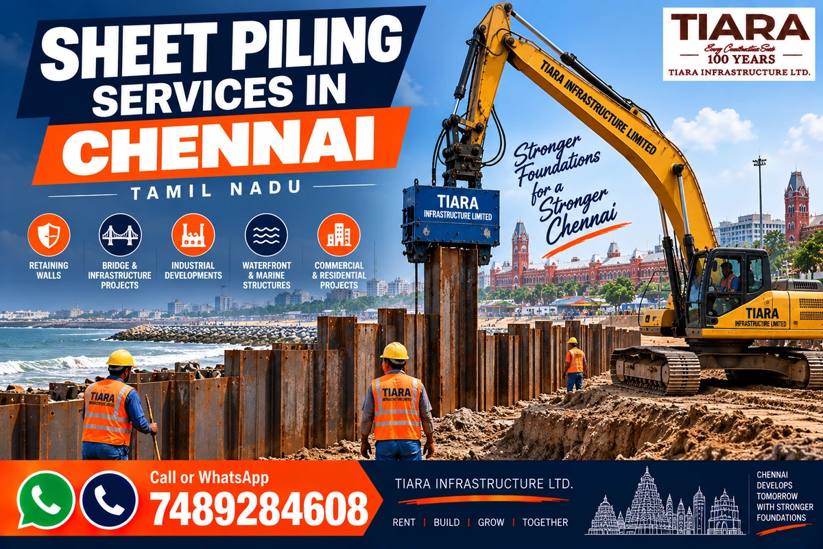 Sheet piling contractors and steel sheet piling services in Chennai