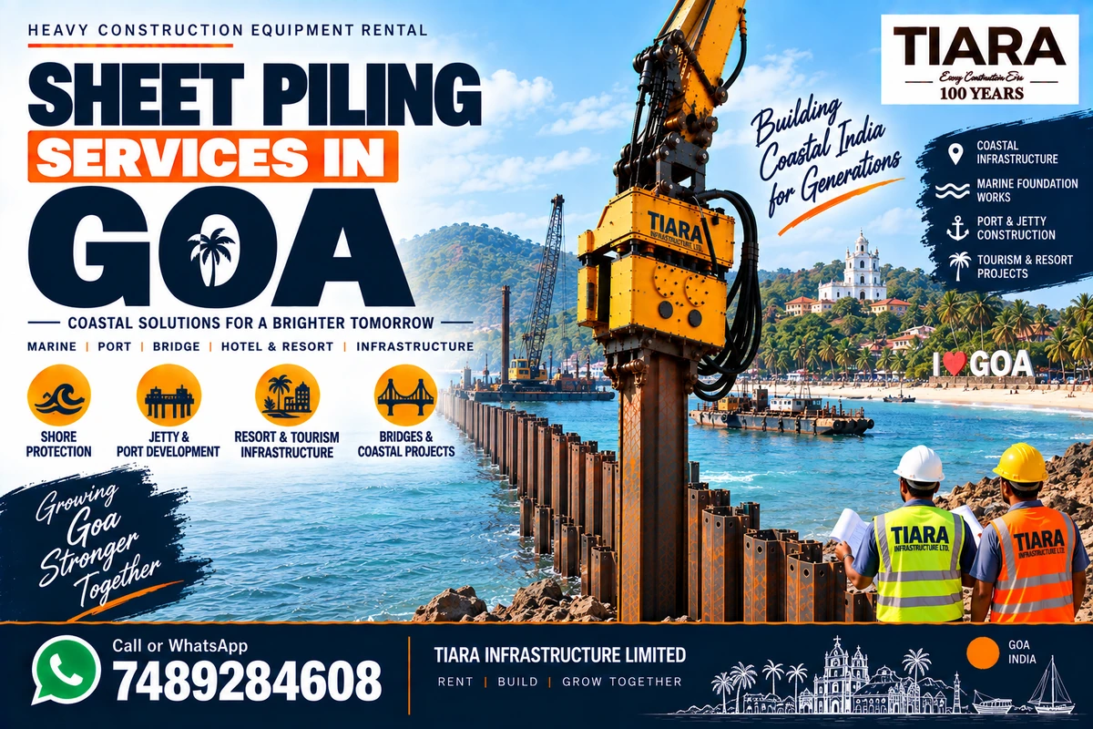 Sheet piling installation and extraction support in Goa