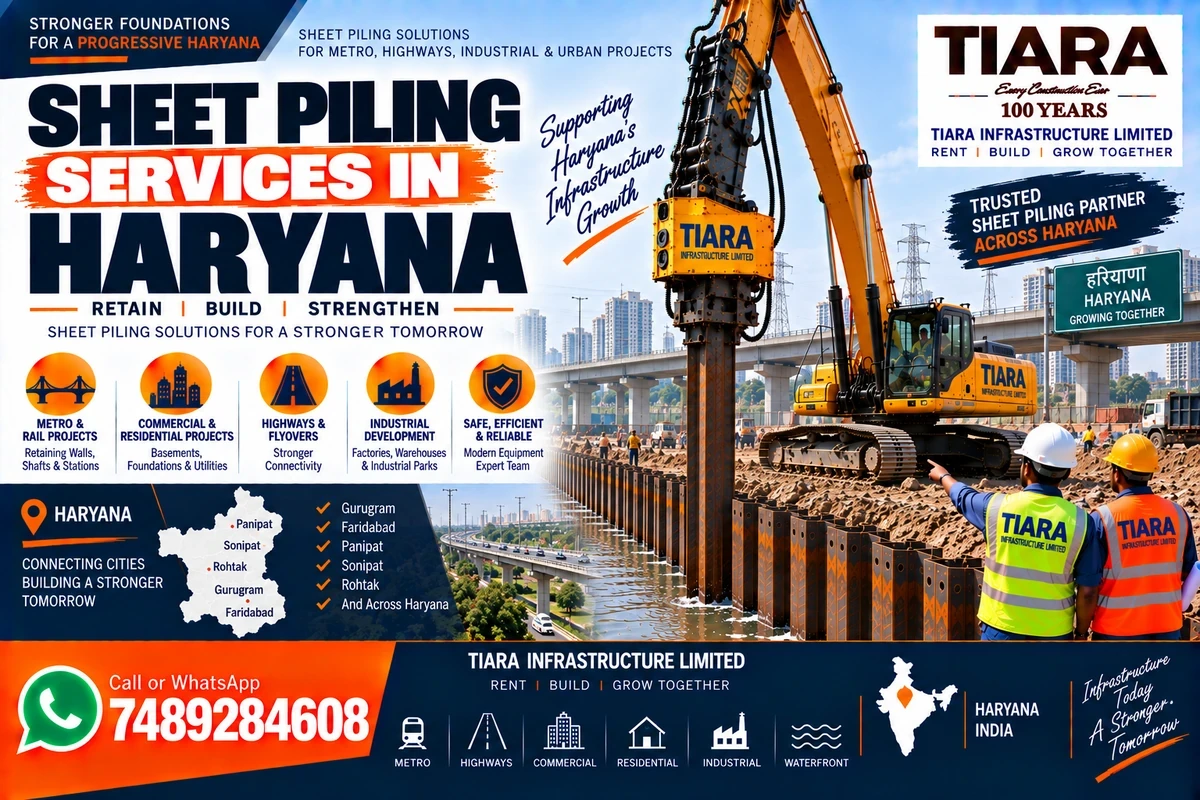 Sheet piling installation and extraction support in Haryana