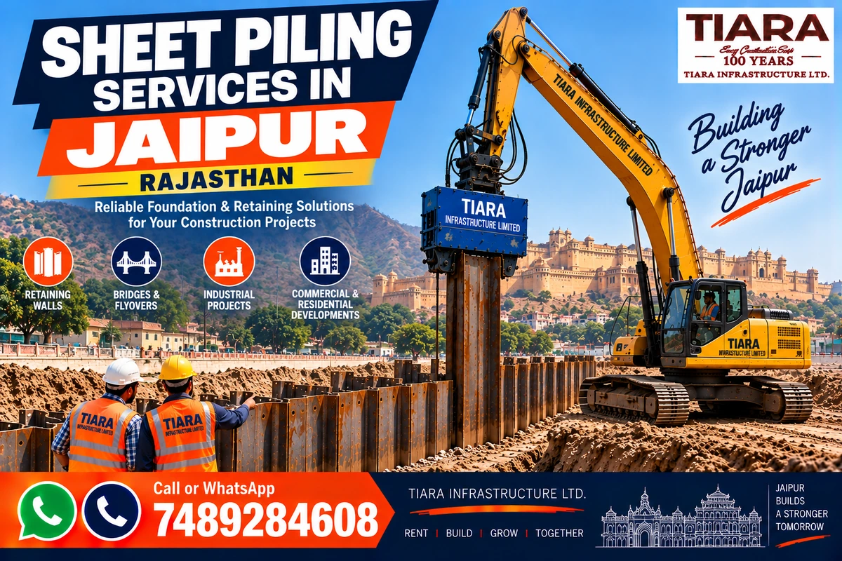 Sheet piling contractors and steel sheet piling services in Jaipur