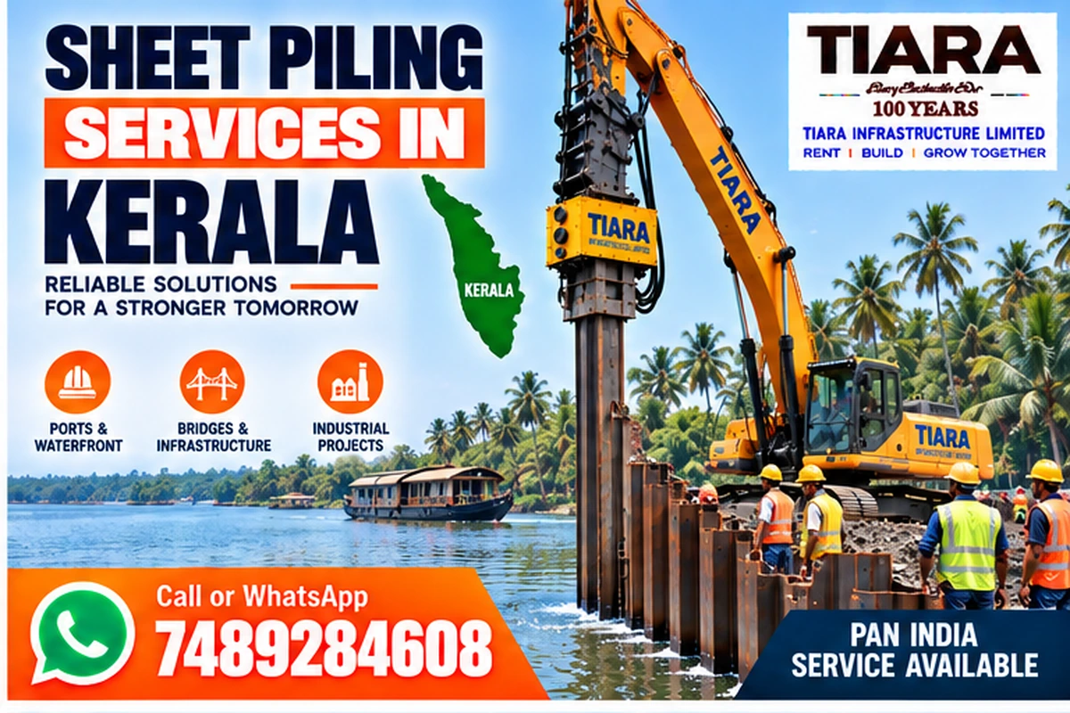 Sheet piling installation and extraction support in Kerala