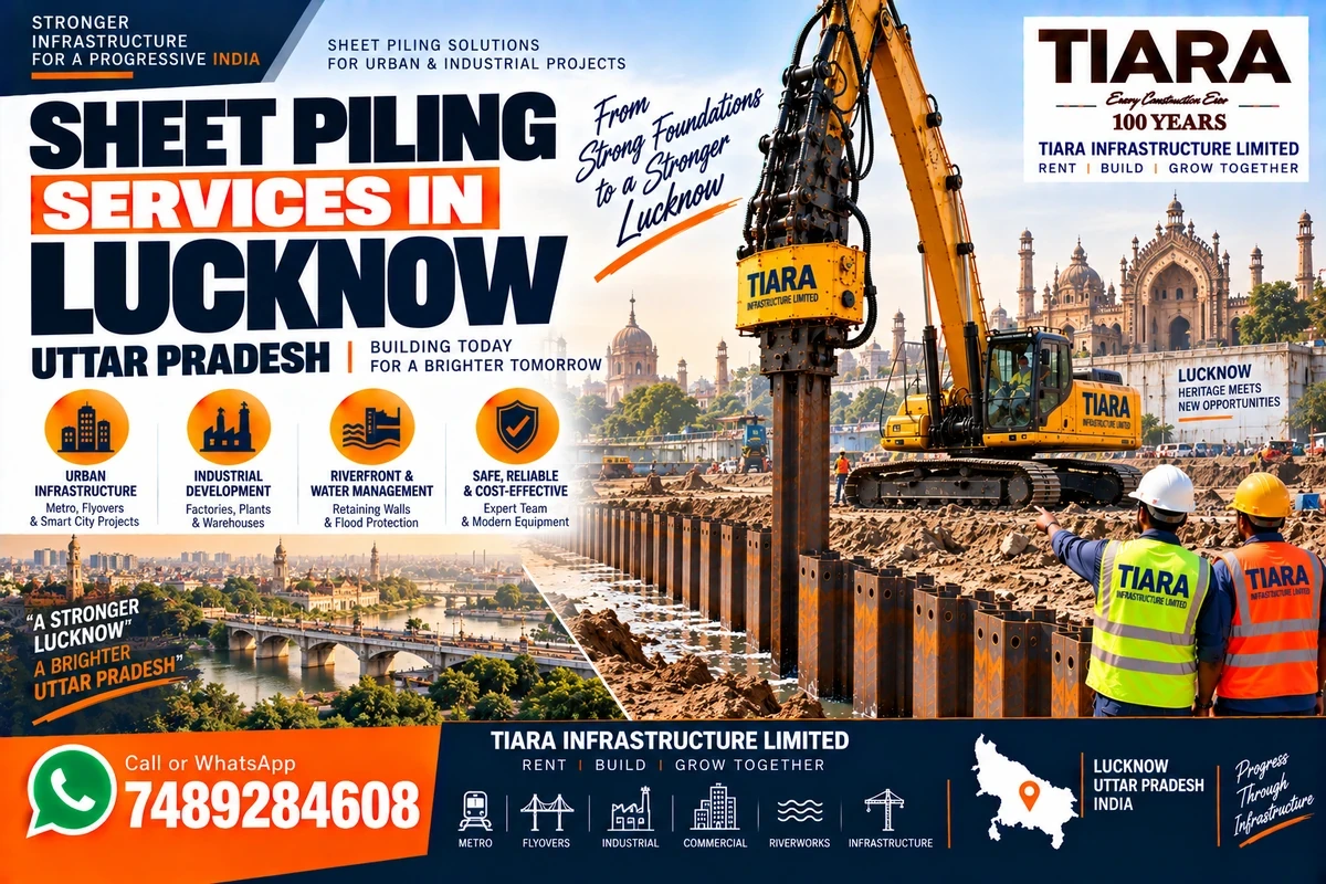 Sheet piling service for construction projects in Lucknow, Uttar Pradesh