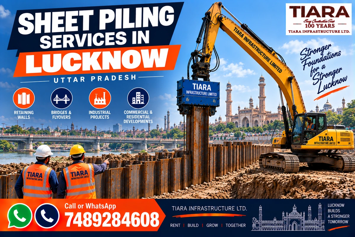 Sheet piling contractors and steel sheet piling services in Lucknow