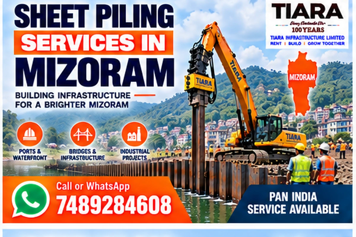 Sheet piling contractors and steel sheet pile installation in Mizoram