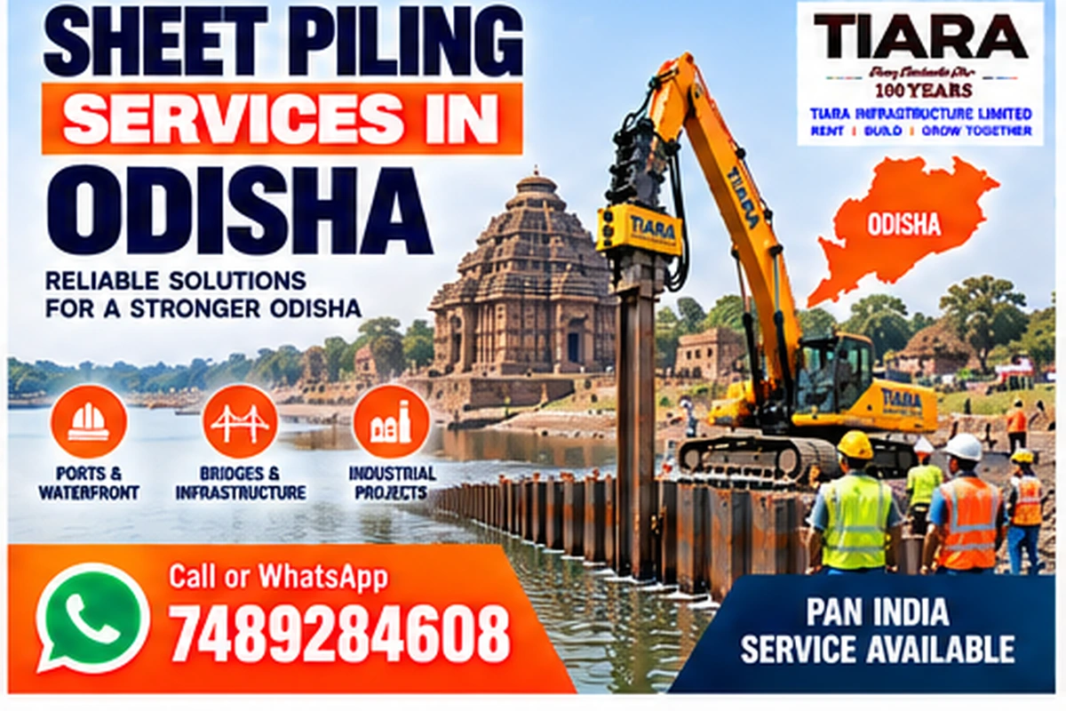 Sheet piling installation and extraction support in Odisha