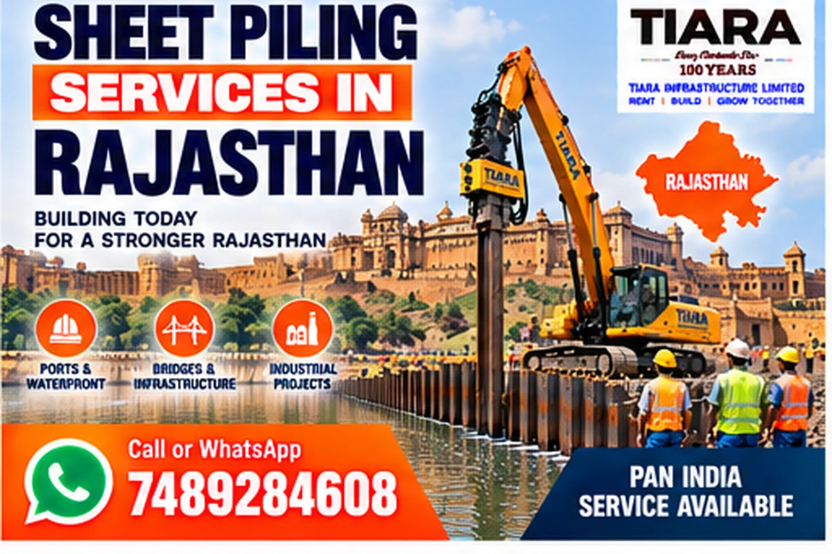 Sheet piling installation and extraction support in Rajasthan