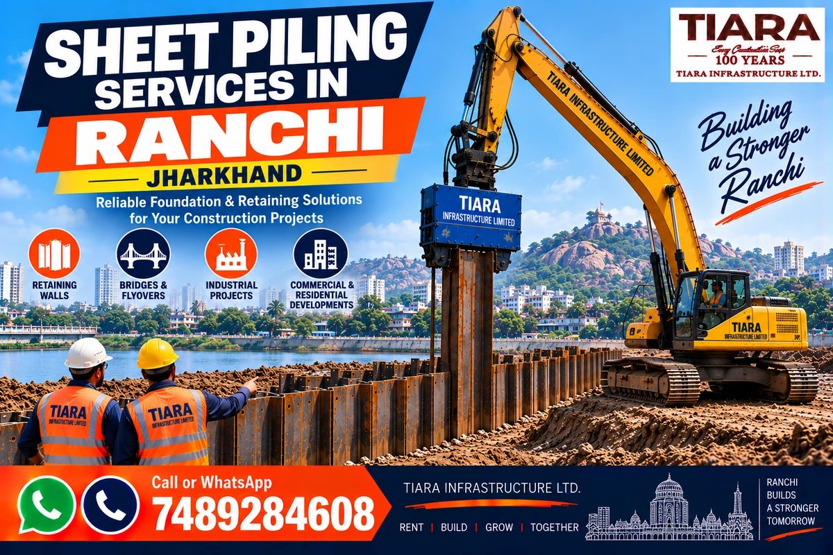 Sheet piling contractors and steel sheet piling services in Ranchi