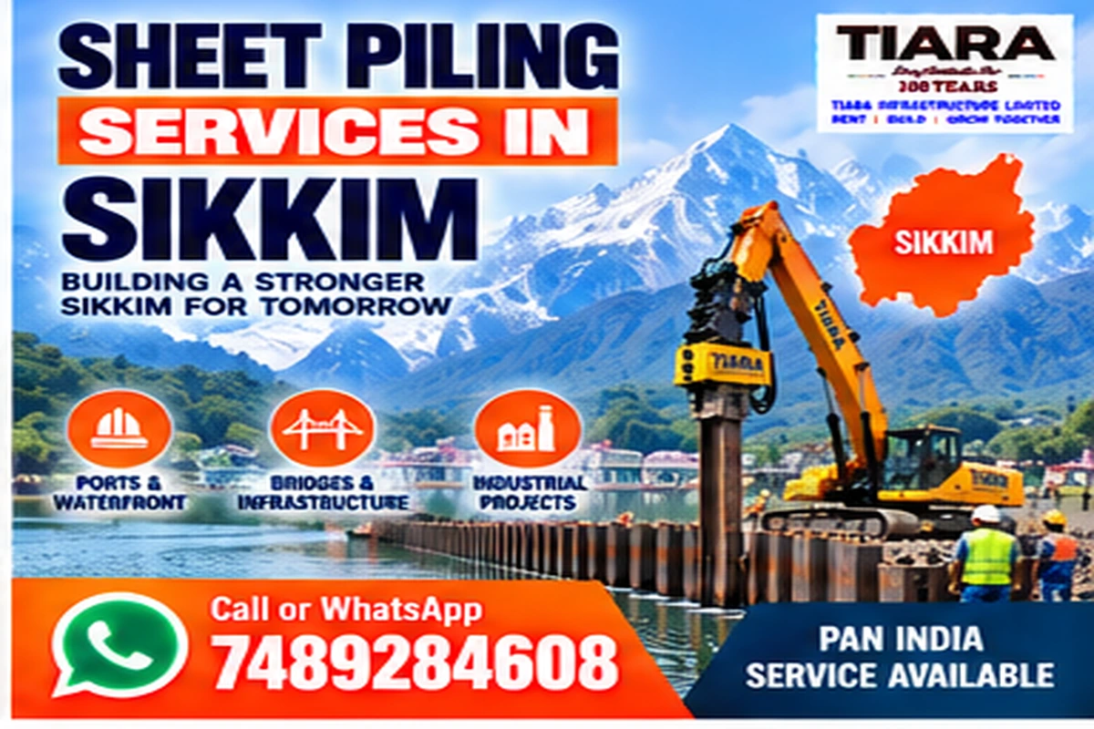 Sheet piling contractors and steel sheet pile installation in Sikkim