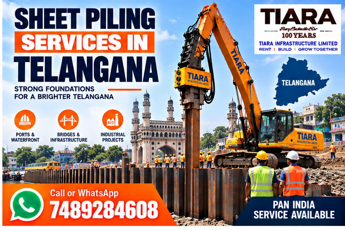 Sheet piling installation and extraction support in Telangana